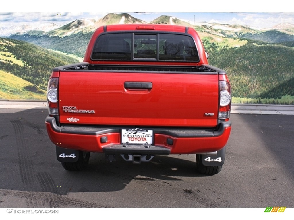 2013 Tacoma V6 TRD Sport Double Cab 4x4 - Barcelona Red Metallic / Graphite photo #5