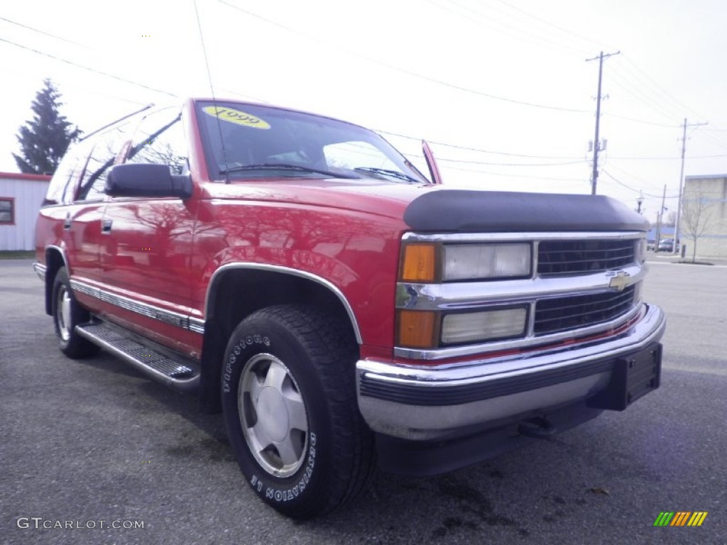 1999 Tahoe LT 4x4 - Victory Red / Gray photo #1