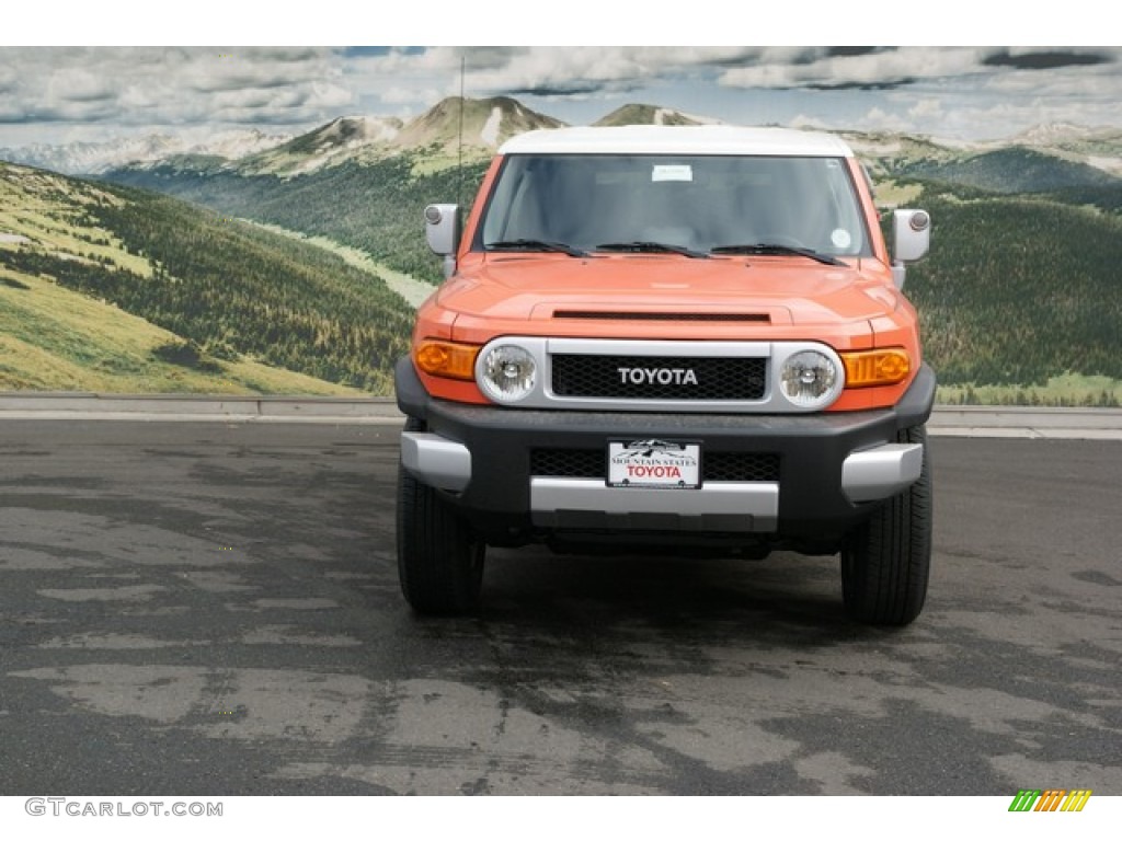 2013 FJ Cruiser 4WD - Magma Orange / Dark Charcoal photo #3