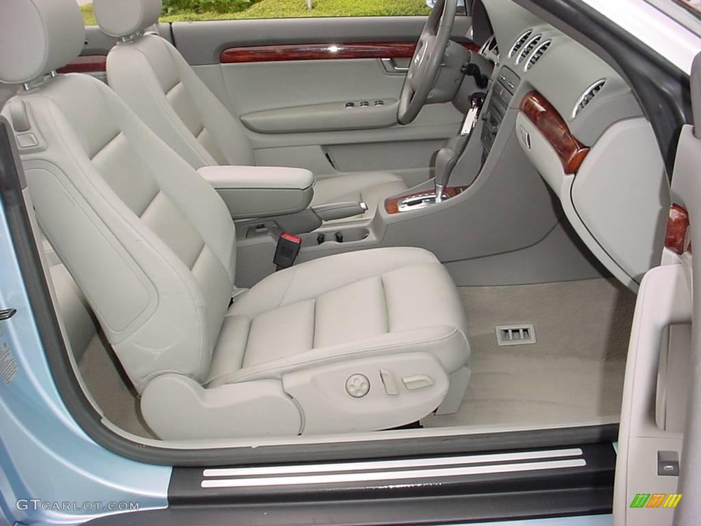 2006 A4 1.8T Cabriolet - Aquamarine Blue Metallic / Platinum photo #10