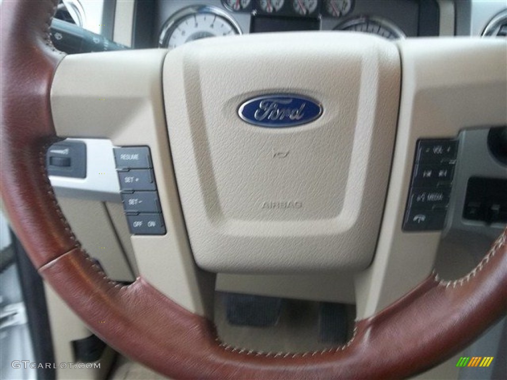 2010 F150 King Ranch SuperCrew 4x4 - White Platinum Metallic Tri Coat / Chapparal Leather photo #21