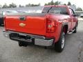 2011 Victory Red Chevrolet Silverado 2500HD Extended Cab 4x4  photo #5