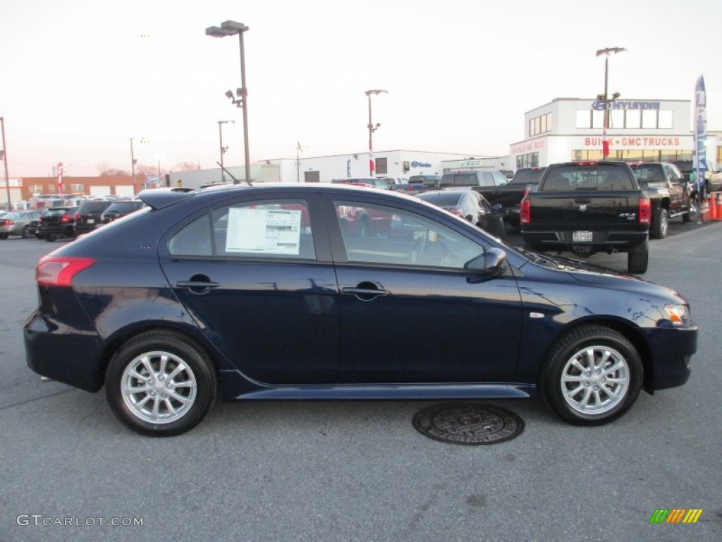 Cosmic Blue Metallic 2013 Mitsubishi Lancer Sportback ES Exterior Photo #73641244