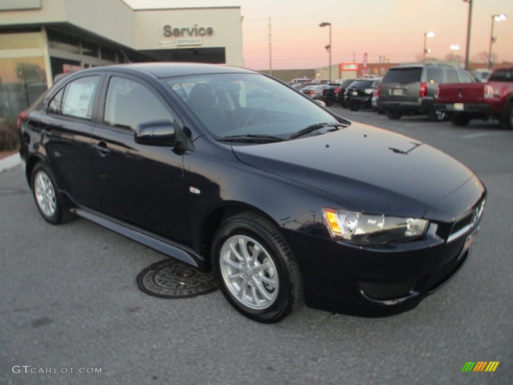 Cosmic Blue Metallic 2013 Mitsubishi Lancer Sportback ES Exterior Photo #73641261