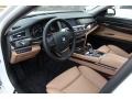 Saddle/Black Prime Interior Photo for 2012 BMW 7 Series #73641372