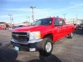 2010 Victory Red Chevrolet Silverado 3500HD LT Crew Cab 4x4  photo #2