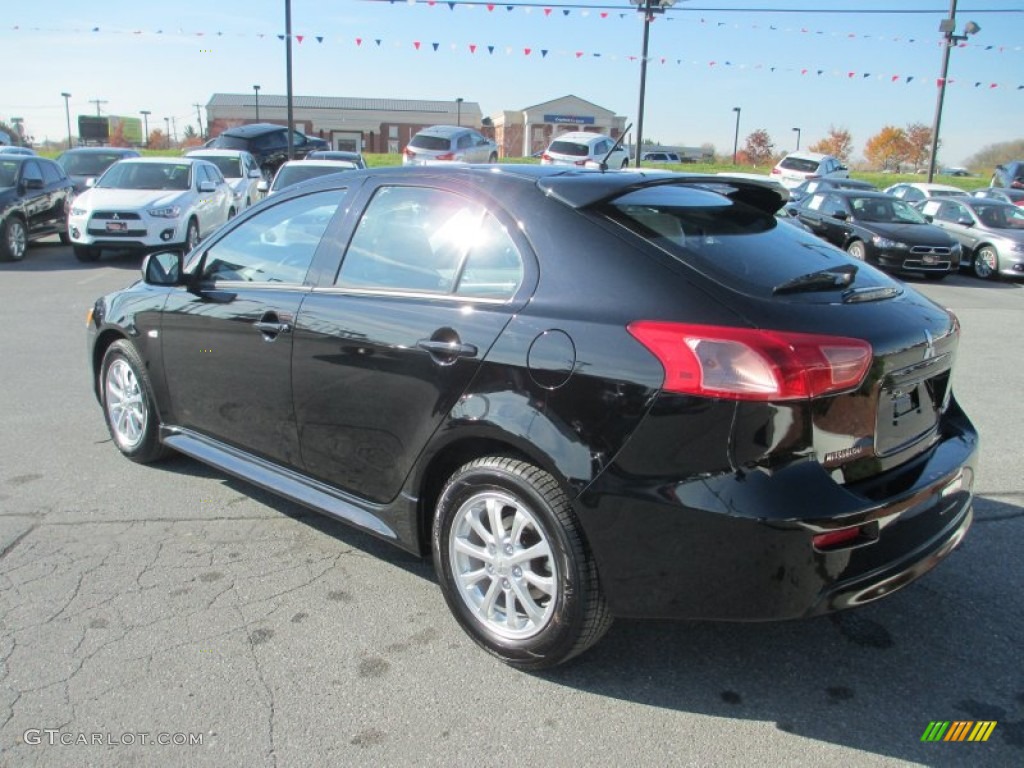 2013 Lancer Sportback ES - Tarmac Black Pearl / Black photo #3