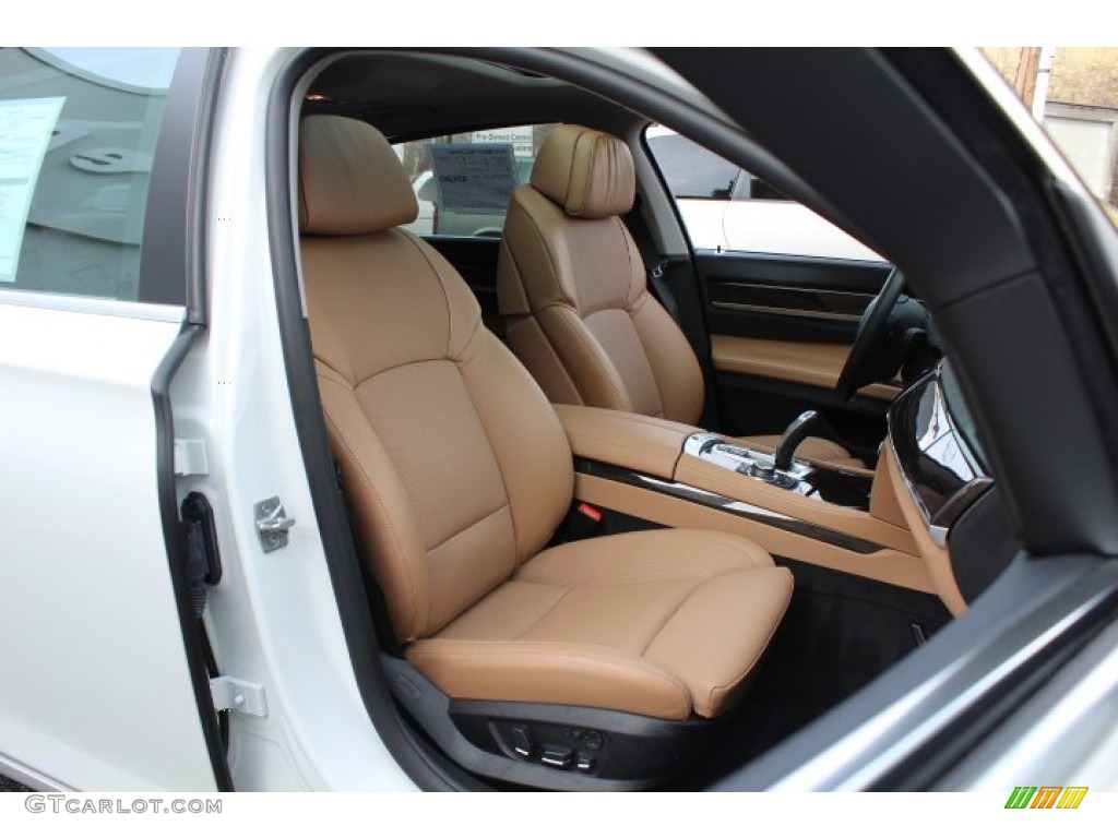 Saddle/Black Interior 2012 BMW 7 Series 750Li Sedan Photo #73641720