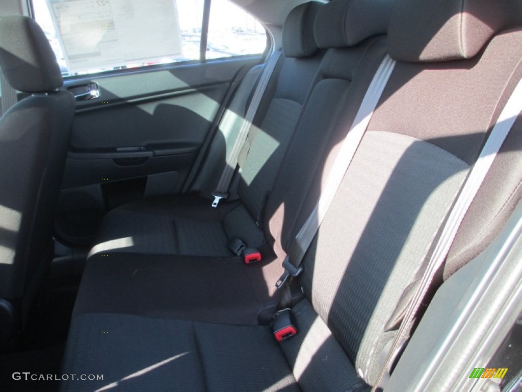 2013 Lancer Sportback ES - Tarmac Black Pearl / Black photo #19