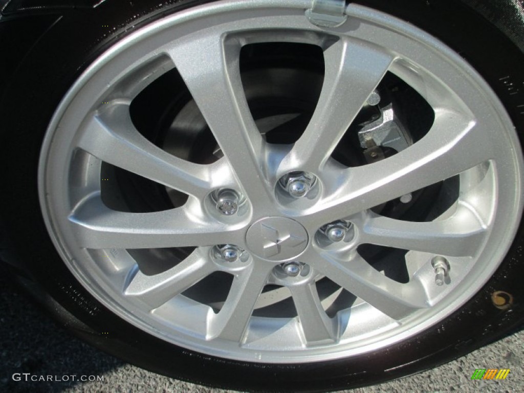 2013 Lancer Sportback ES - Tarmac Black Pearl / Black photo #22