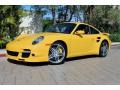 2009 Speed Yellow Porsche 911 Turbo Coupe  photo #3