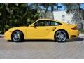 Speed Yellow 2009 Porsche 911 Turbo Coupe Exterior