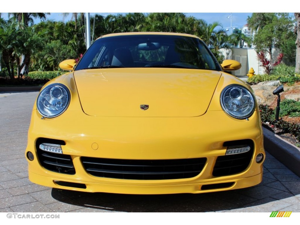 Speed Yellow 2009 Porsche 911 Turbo Coupe Exterior Photo #73642785