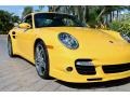 2009 Speed Yellow Porsche 911 Turbo Coupe  photo #9