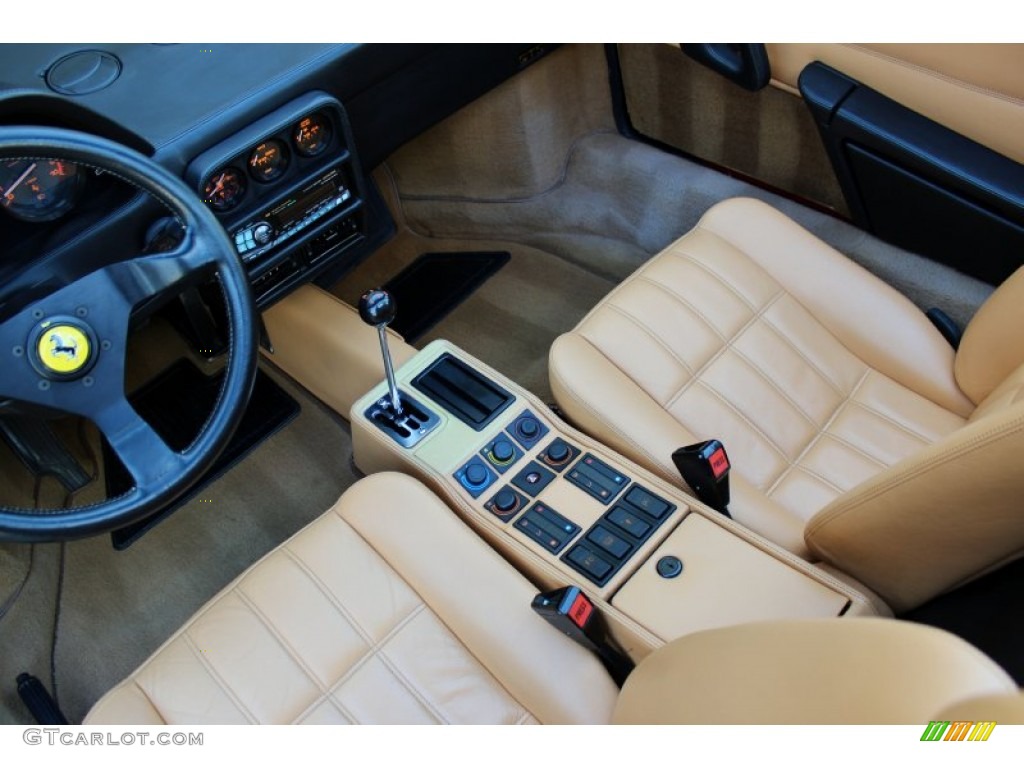 Tan Interior 1989 Ferrari 328 GTS Photo #73643399