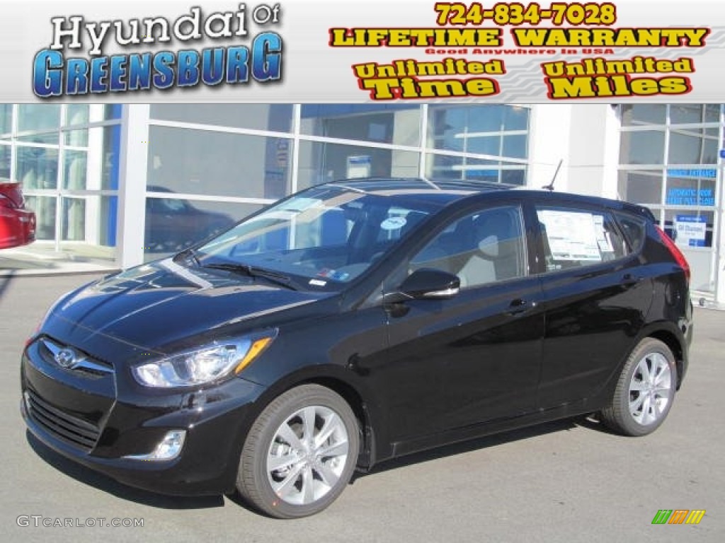 Ultra Black Hyundai Accent