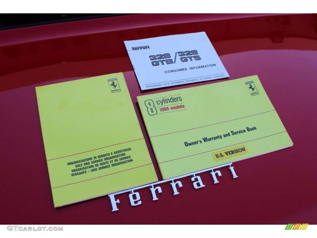 1989 Ferrari 328 GTS Books/Manuals Photos