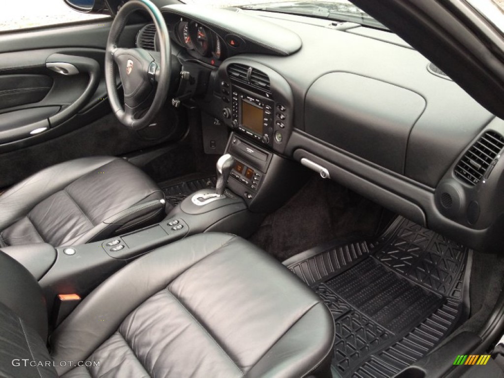 Black Interior 2002 Porsche 911 Carrera 4 Cabriolet Photo #73643670