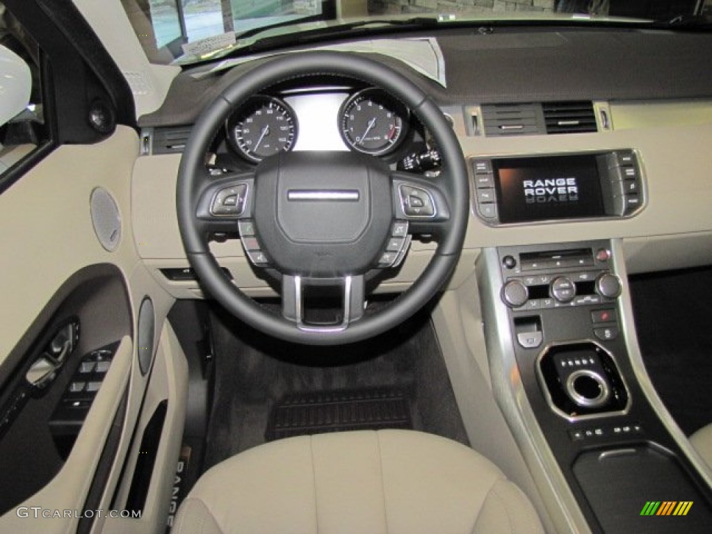 2013 Land Rover Range Rover Evoque Pure Almond/Espresso Dashboard Photo #73645083