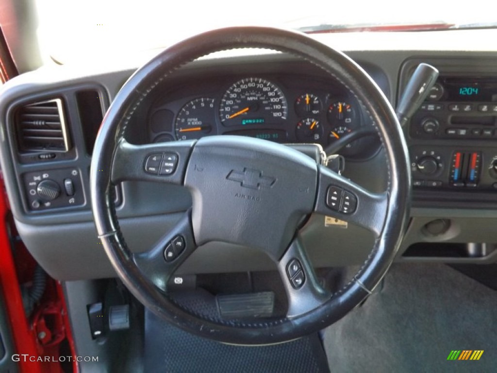 2005 Silverado 1500 LS Crew Cab - Victory Red / Dark Charcoal photo #10