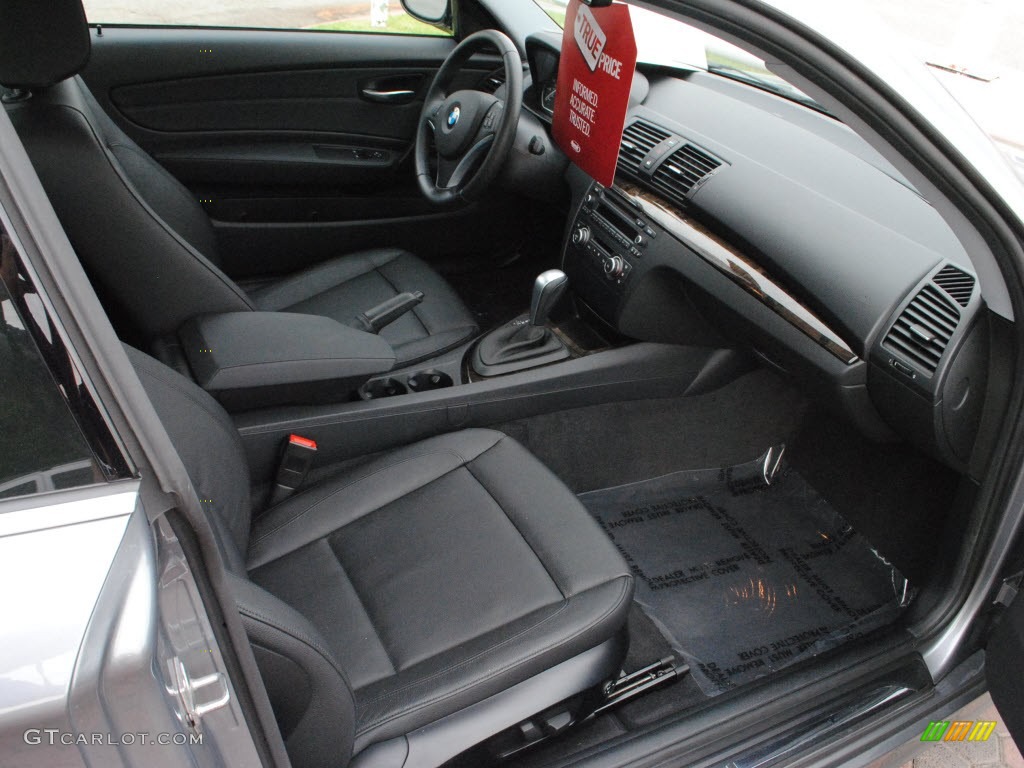 2012 1 Series 128i Coupe - Space Grey Metallic / Black photo #4