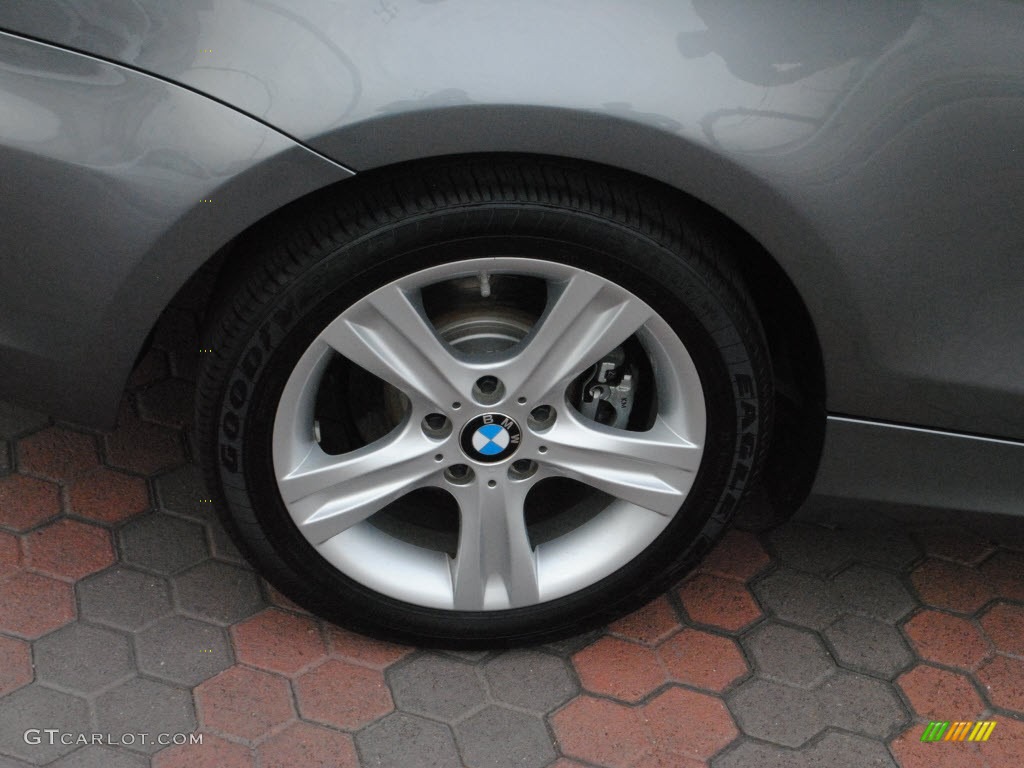 2012 1 Series 128i Coupe - Space Grey Metallic / Black photo #7