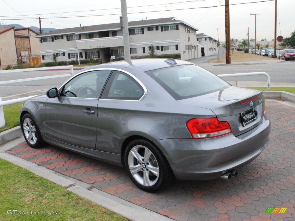 2012 1 Series 128i Coupe - Space Grey Metallic / Black photo #11