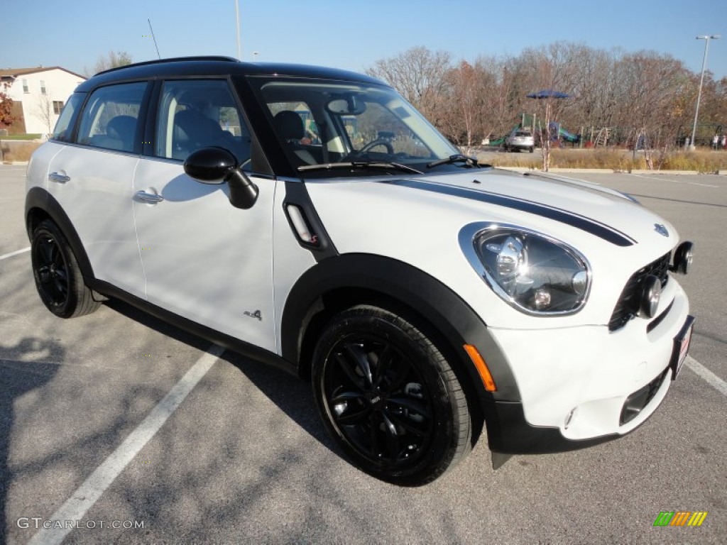 Light White 2012 Mini Cooper S Countryman All4 AWD Exterior Photo #73647633