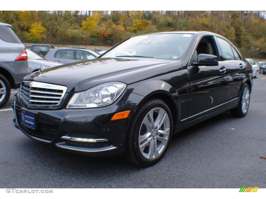 Magnetite Black Metallic 2012 Mercedes-Benz C 300 Luxury 4Matic Exterior Photo #73648095