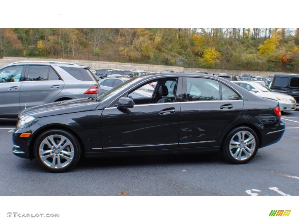 Magnetite Black Metallic 2012 Mercedes-Benz C 300 Luxury 4Matic Exterior Photo #73648143