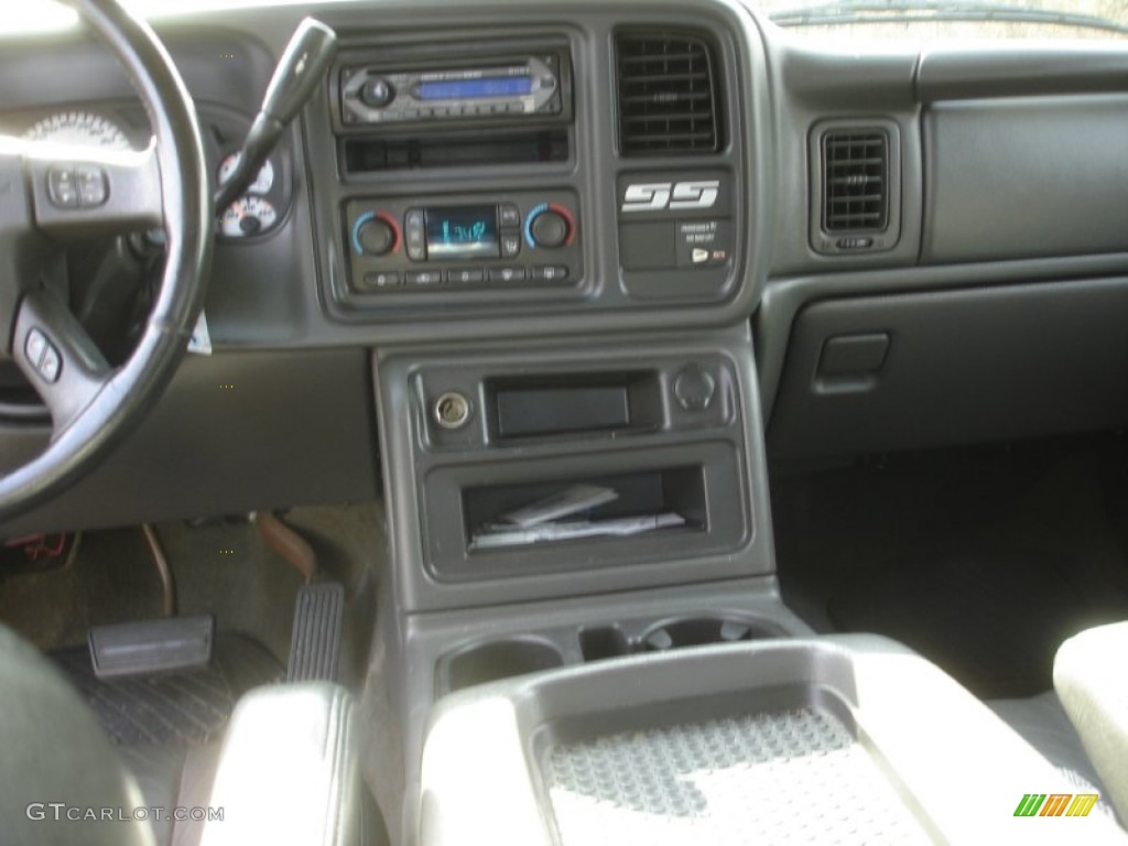2004 Silverado 1500 SS Extended Cab AWD - Black / Dark Charcoal photo #13