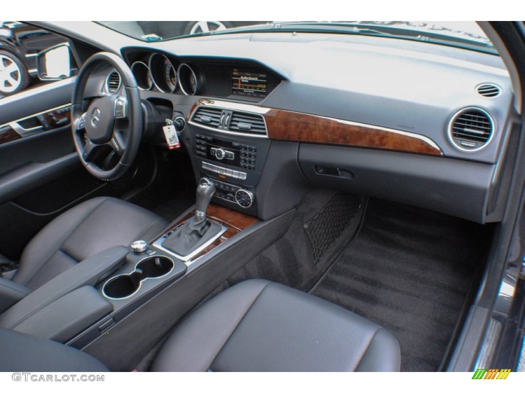 Black Interior 2012 Mercedes-Benz C 300 Luxury 4Matic Photo #73648278