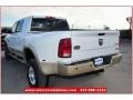 2012 Bright White Dodge Ram 3500 HD Laramie Longhorn Mega Cab 4x4 Dually  photo #4