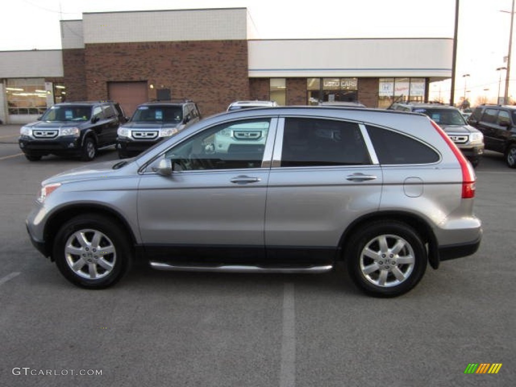 2008 CR-V EX-L 4WD - Whistler Silver Metallic / Black photo #4