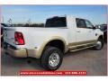 2012 Bright White Dodge Ram 3500 HD Laramie Longhorn Mega Cab 4x4 Dually  photo #8