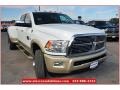 2012 Bright White Dodge Ram 3500 HD Laramie Longhorn Mega Cab 4x4 Dually  photo #10