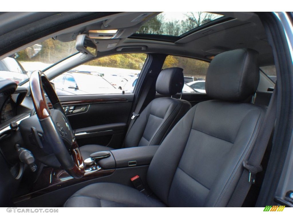 Black Interior 2011 Mercedes-Benz S 550 4Matic Sedan Photo #73650421