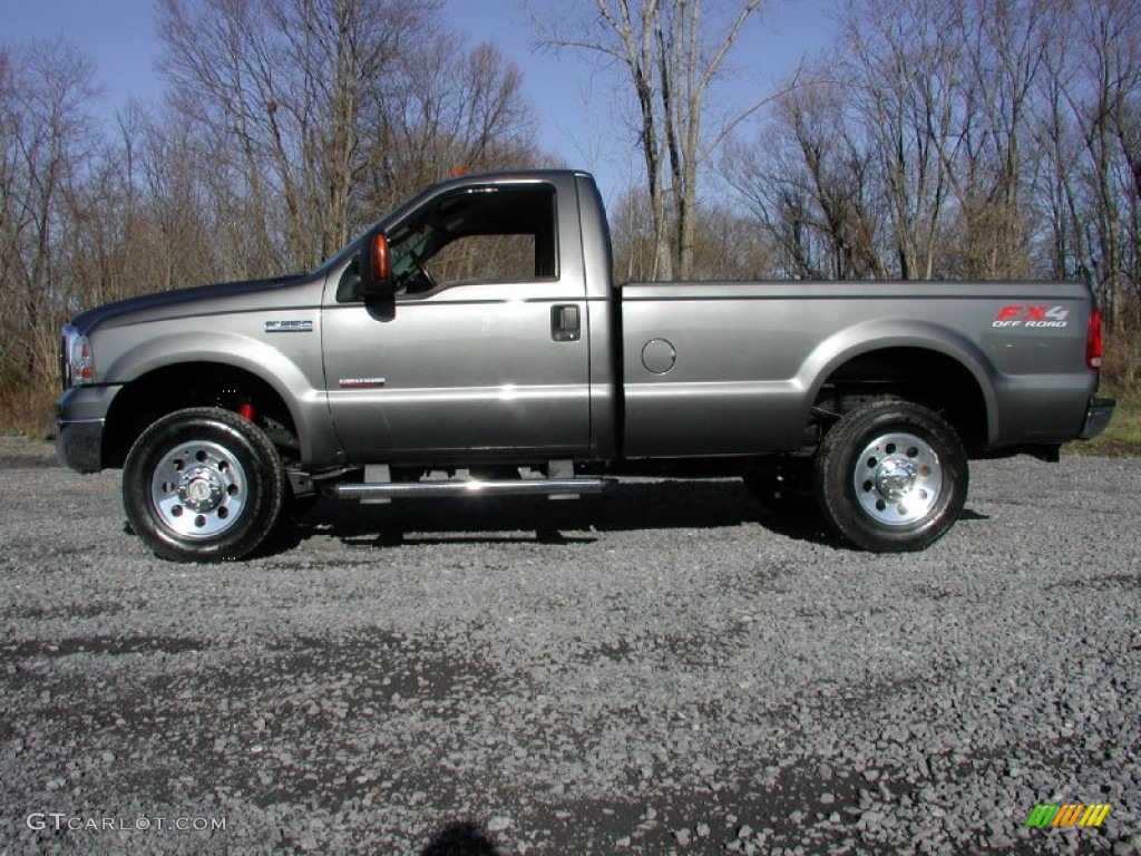 Dark Shadow Grey Metallic 2005 Ford F250 Super Duty XLT Regular Cab 4x4 Exterior Photo #73650552