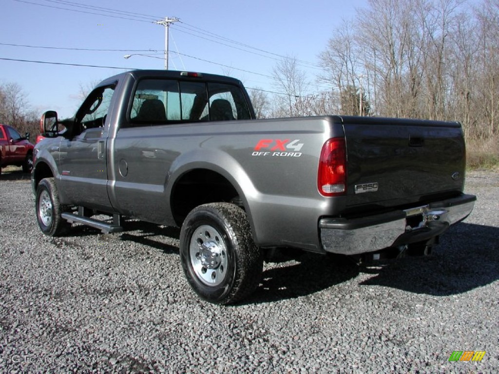 Dark Shadow Grey Metallic 2005 Ford F250 Super Duty XLT Regular Cab 4x4 Exterior Photo #73650657