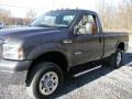 2005 Dark Shadow Grey Metallic Ford F250 Super Duty XLT Regular Cab 4x4  photo #38