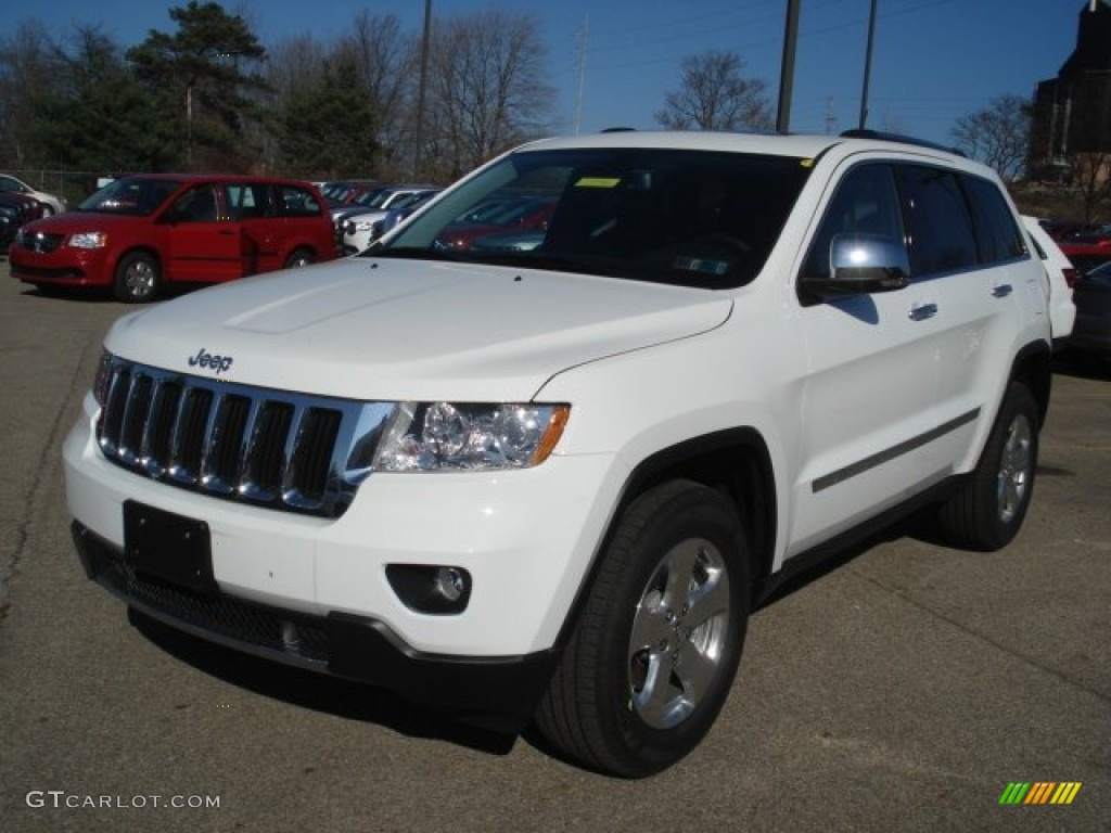 Bright White 2013 Jeep Grand Cherokee Limited 4x4 Exterior Photo #73653075