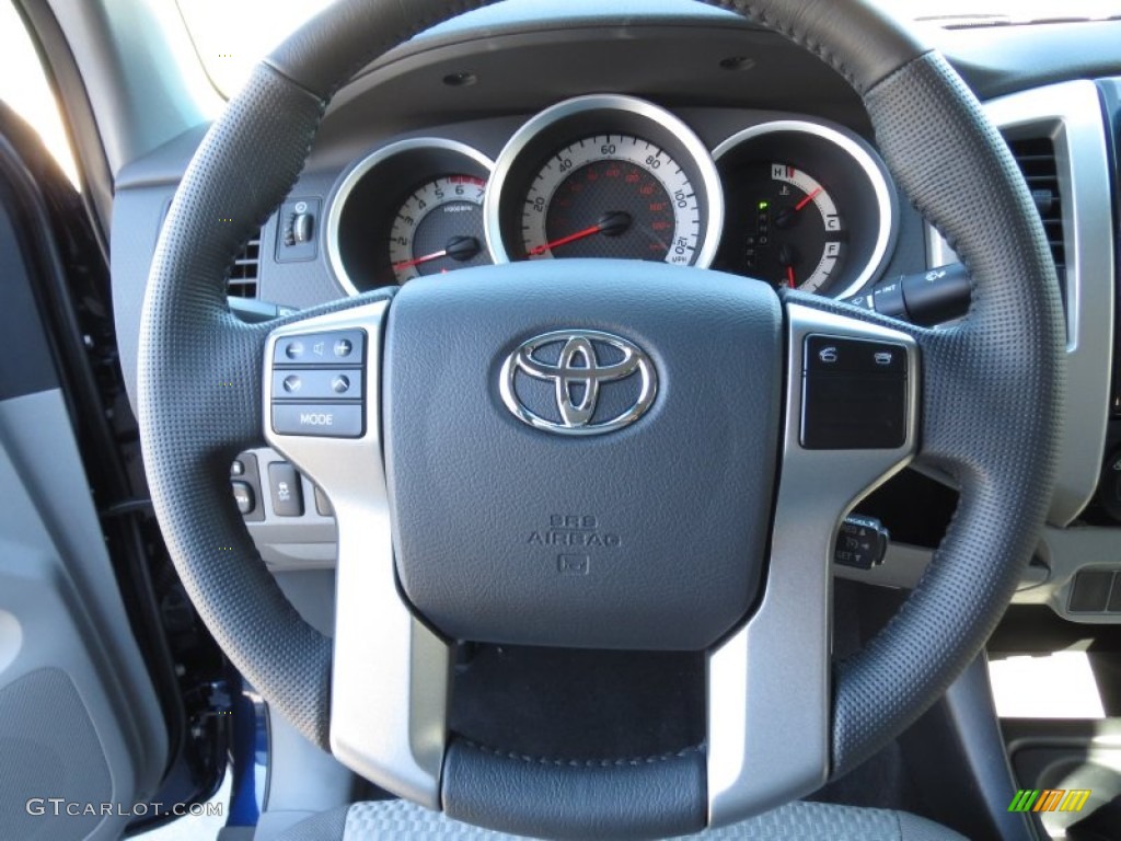 2013 Toyota Tacoma Prerunner Double Cab Graphite Steering Wheel Photo #73653240