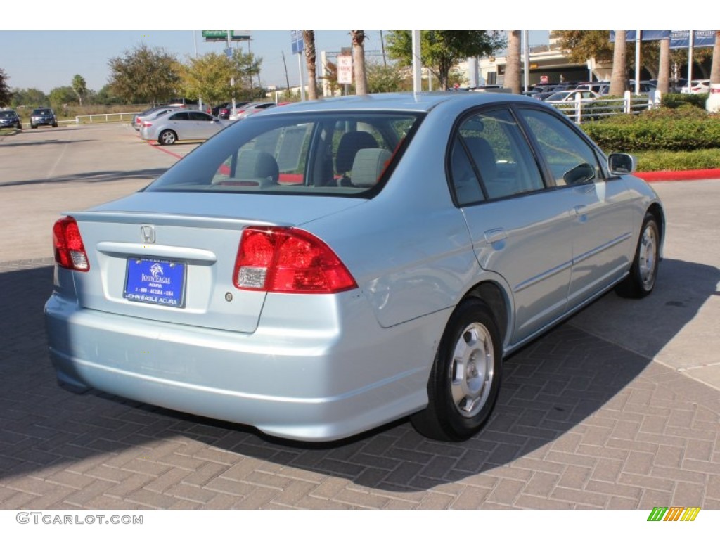 2005 Civic Hybrid Sedan - Opal Silver Blue Metallic / Gray photo #8