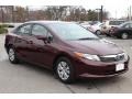 Crimson Pearl - Civic LX Sedan Photo No. 3