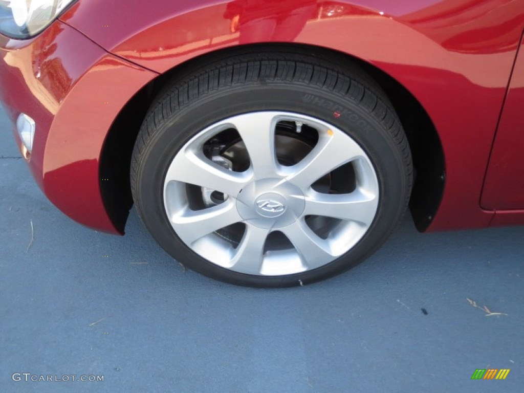 2013 Elantra Limited - Red / Beige photo #10