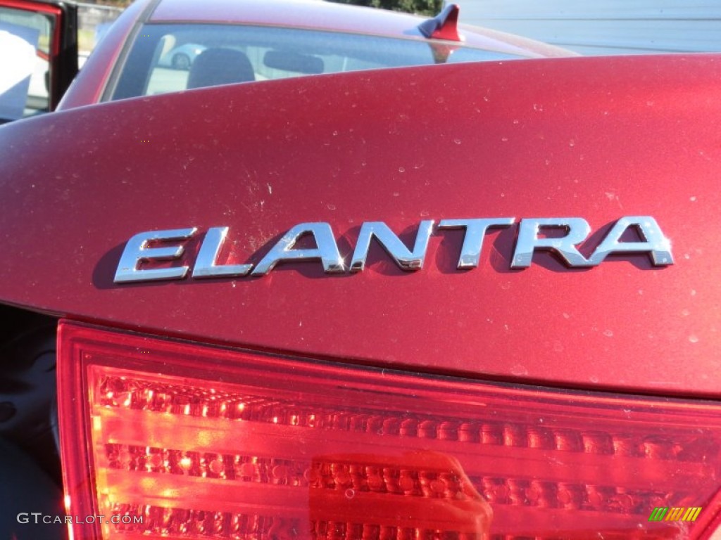 2013 Elantra Limited - Red / Beige photo #13