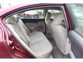 2012 Honda Civic Beige Interior Rear Seat Photo