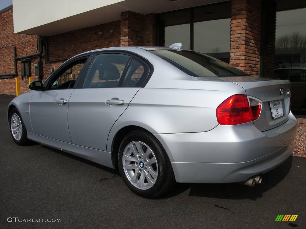 2007 3 Series 328xi Sedan - Titanium Silver Metallic / Black photo #4