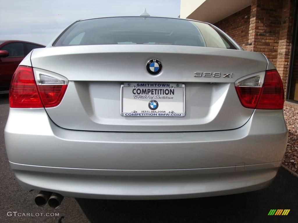 2007 3 Series 328xi Sedan - Titanium Silver Metallic / Black photo #5