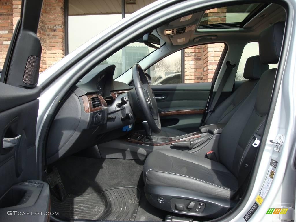 2007 3 Series 328xi Sedan - Titanium Silver Metallic / Black photo #10